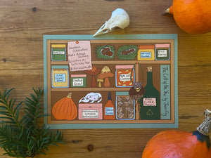 Seasonal Kitchen Postcards