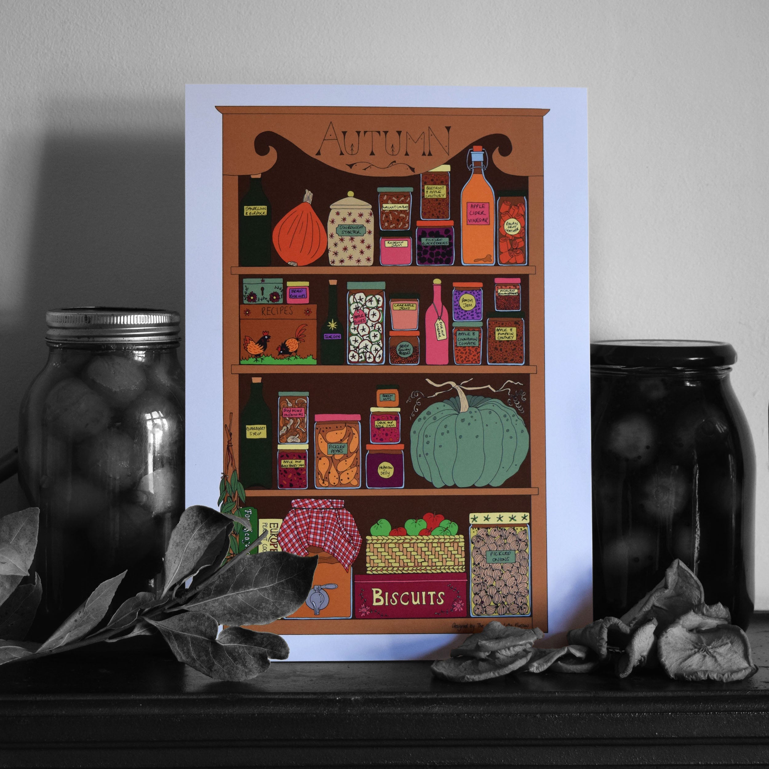 Autumn Kitchen Art print