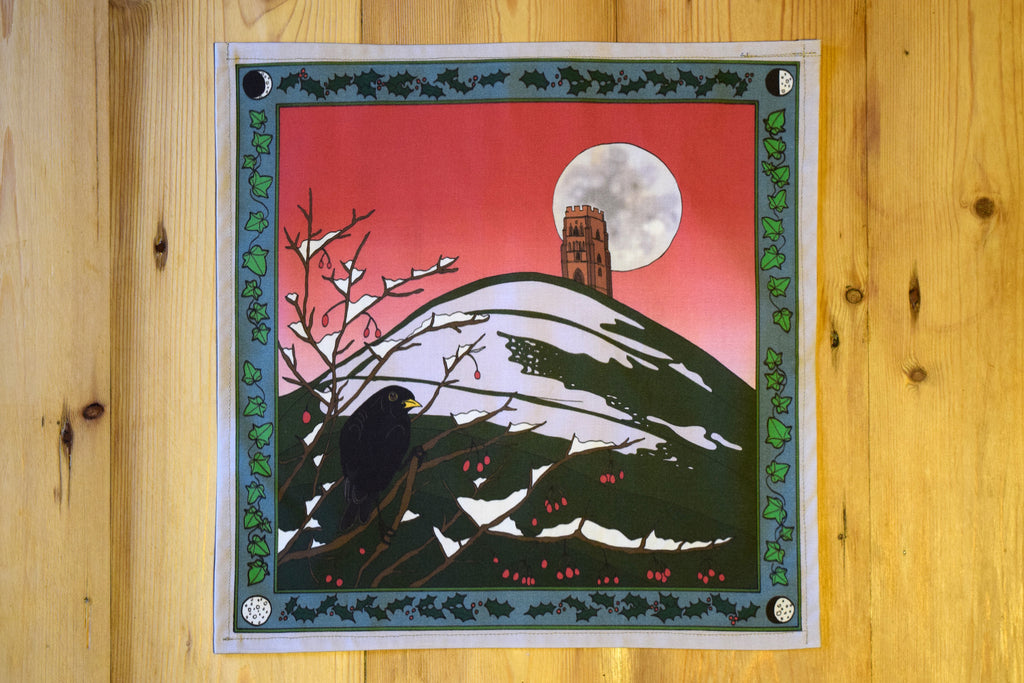 Glastonbury and the blackbird handkerchief